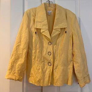 Chico's Yellow Blazer Jacket